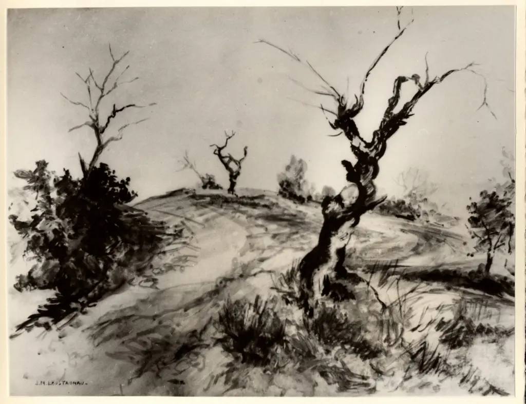 Loustaunau, J. M. , Paesaggio di Provenza -