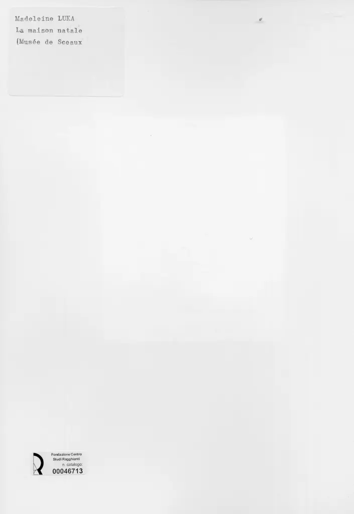 Anonimo , Luka, Madeleine - sec. XX - La maison natale , retro