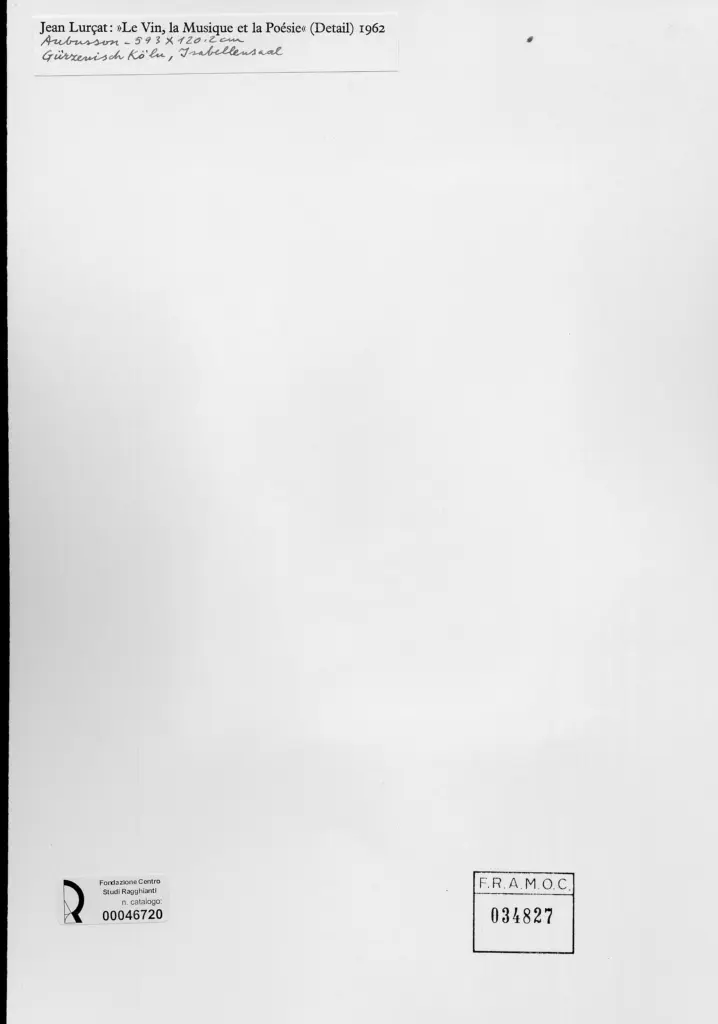 Anonimo , Lur&ccedil;at, Jean - sec. XX , retro