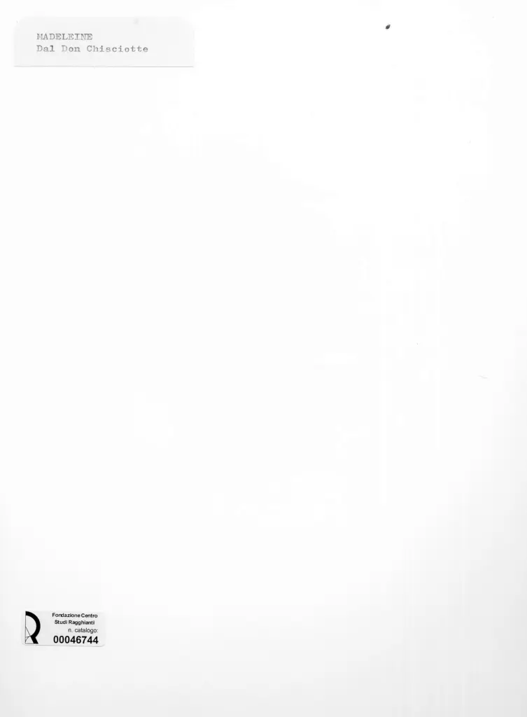 Anonimo , Madeleine, - - , retro