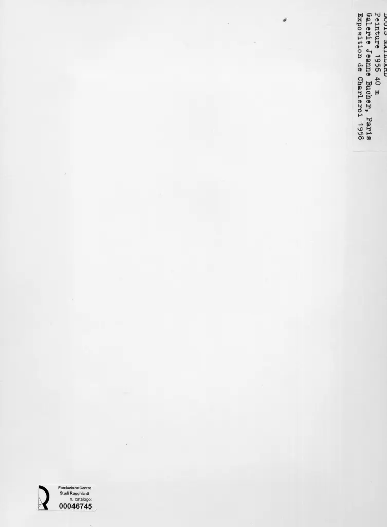 Anonimo , Maillard, Louis - sec. XX - Composizione astratta , retro