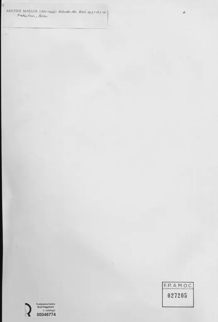 Anonimo , Maillol, Aristide , retro