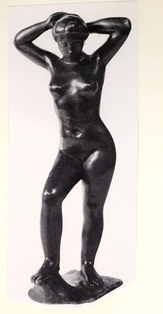 Anonimo , Maillol, Aristide - sec. XIX - Bagnante che si pettina , fronte