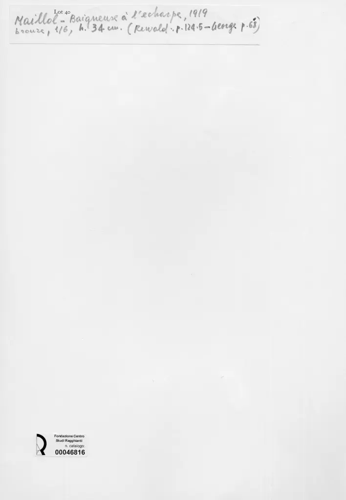 Anonimo , Maillol, Aristide - sec. XX - , retro