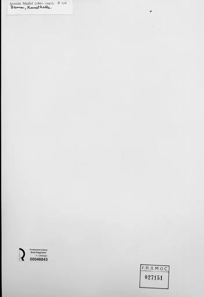 Anonimo , Maillol, Aristide , retro