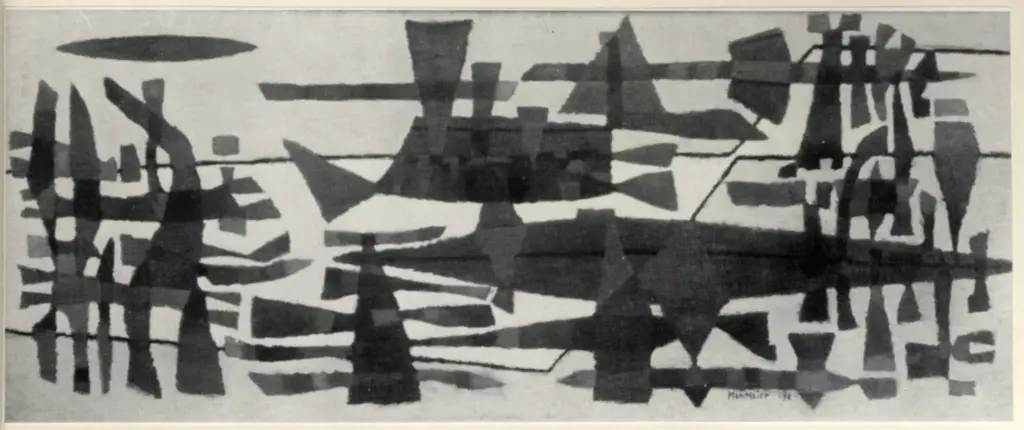 Anonimo , Manessier, Alfred - sec. XX - Il canale in festa , fronte