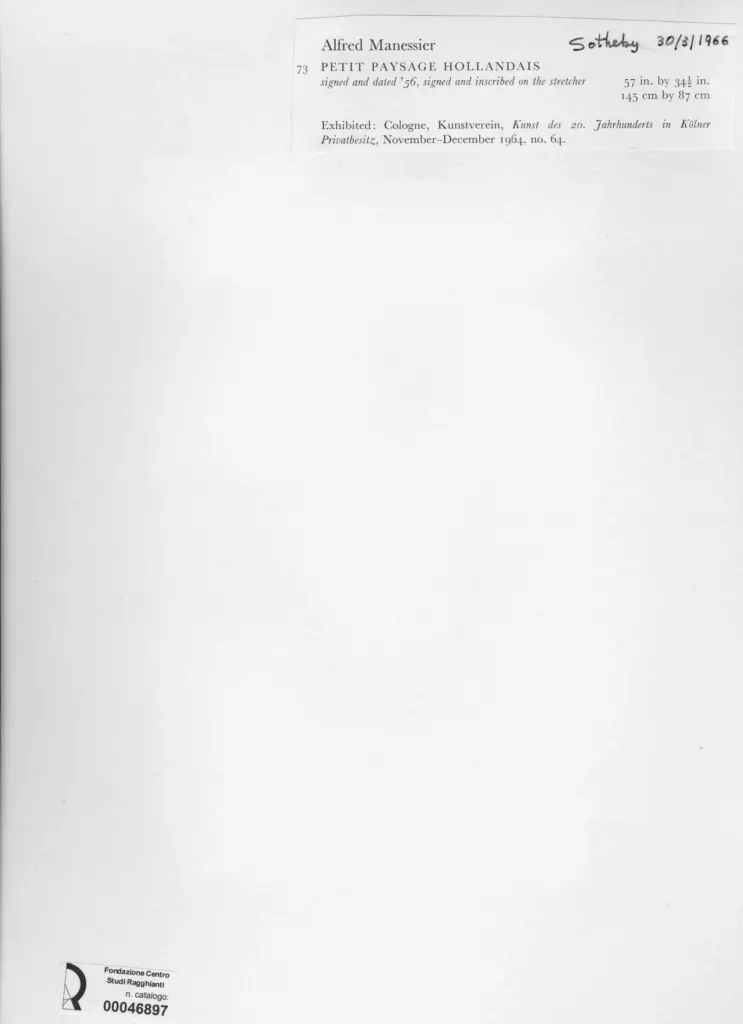 Manessier, Alfred - sec. XX , retro
