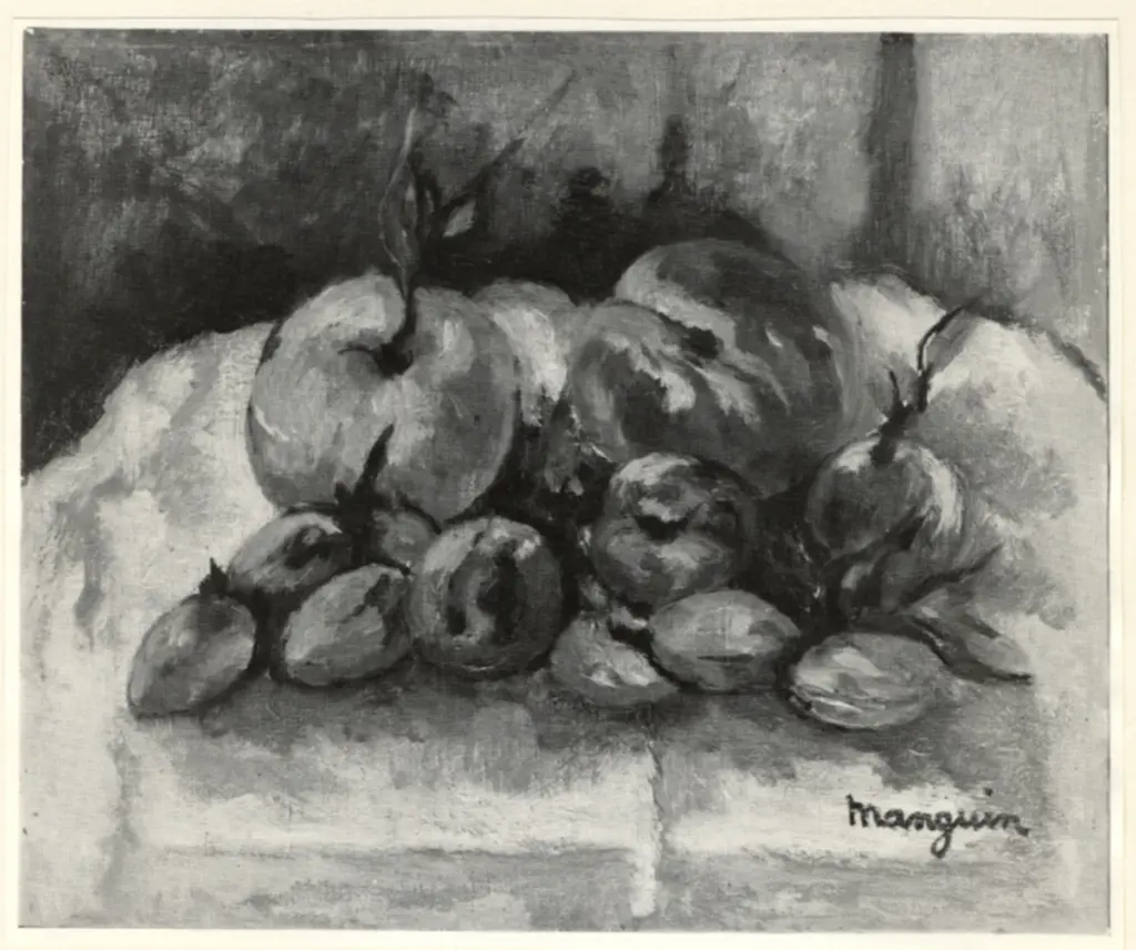 Manguin, Henri , Natura morta: pesche, prugne e mandorle