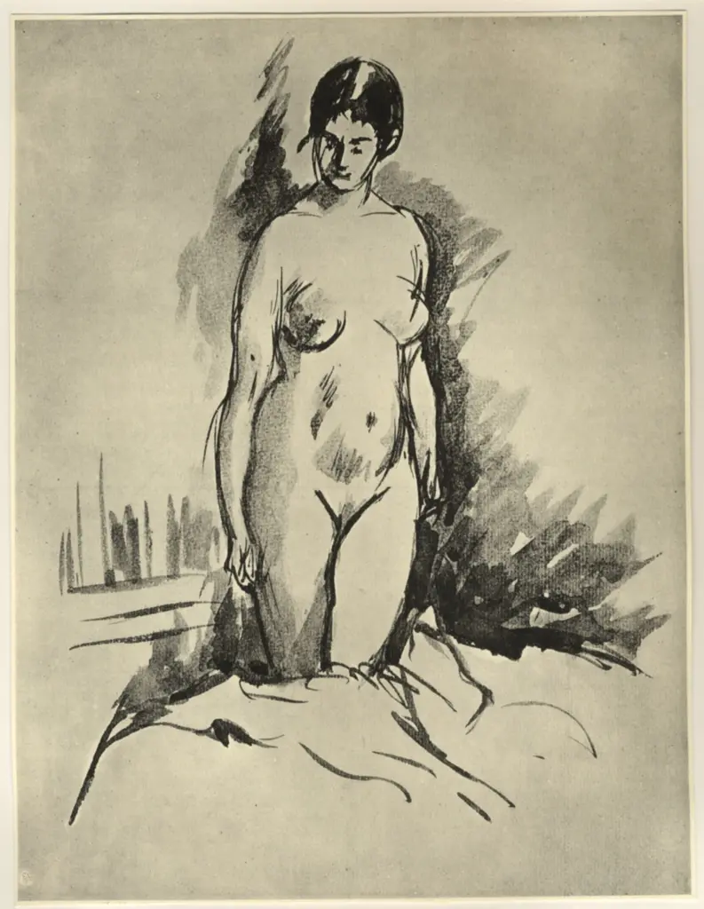 Anonimo , Manguin, Henri - sec. XX - Nu debout , fronte