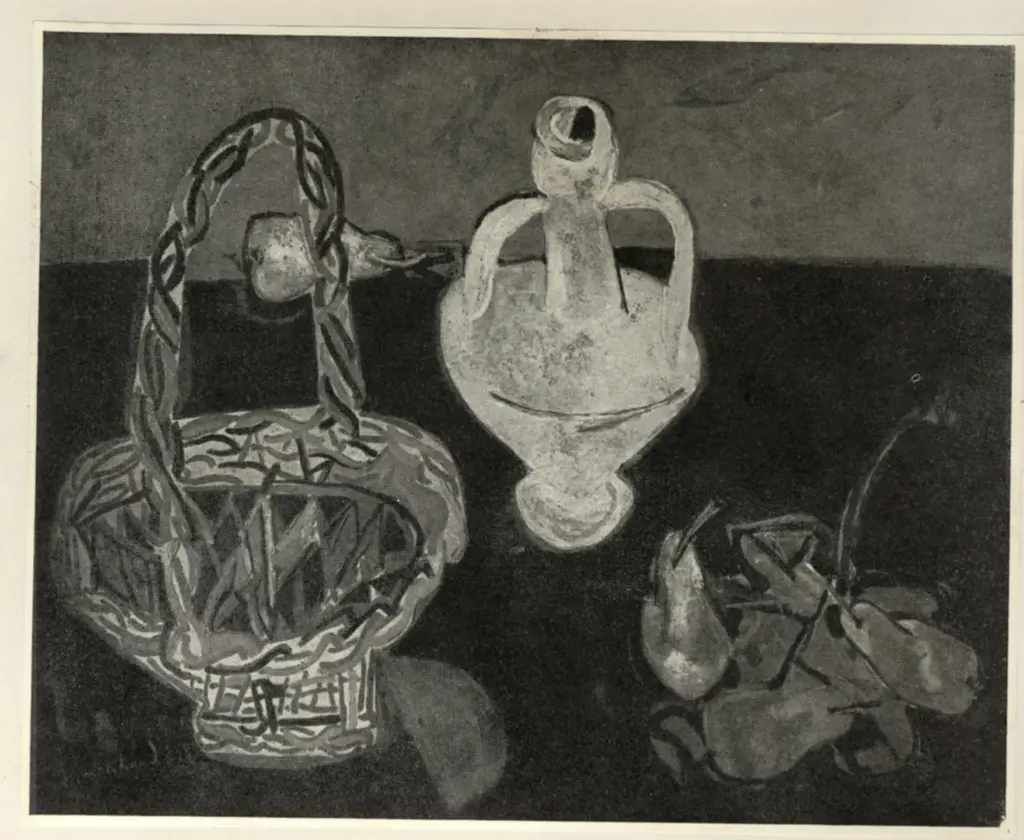 Marchand, Andr&eacute; , Il paniere sulla tavola nera