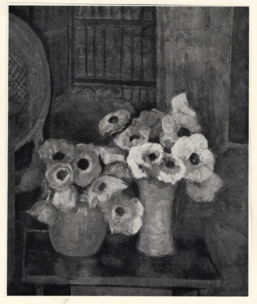 Marchand, Jean , Mazzo di Anemoni dentro un interiore