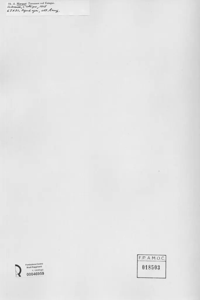 Anonimo , Marquet, Albert - sec. XX , retro