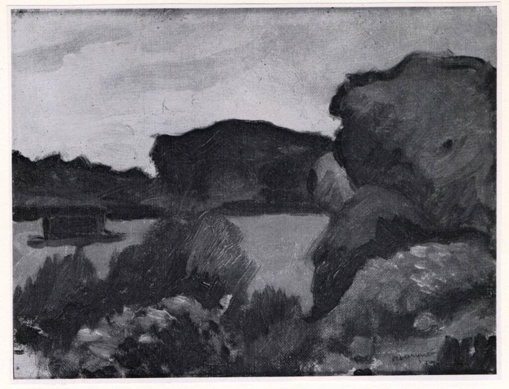 Anonimo , Marquet, Albert - sec. XX - Bords de Fleuve ò Poissy - sur - Seine , fronte