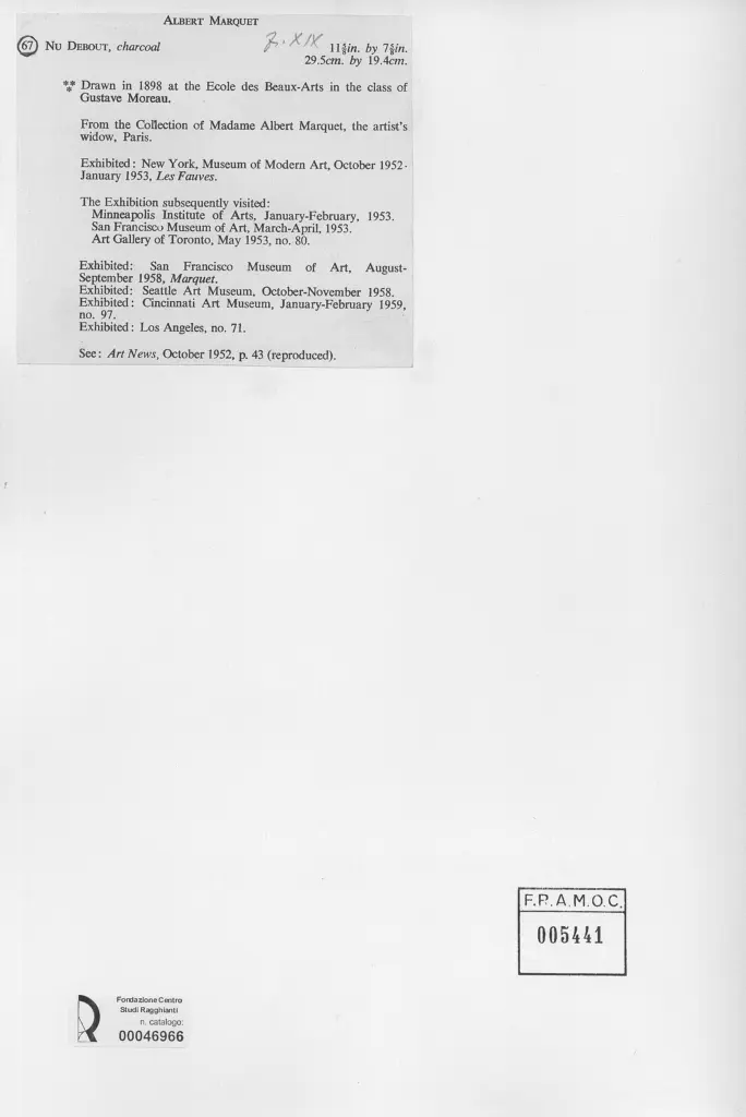 Anonimo , Marquet, Albert - sec. XIX , retro