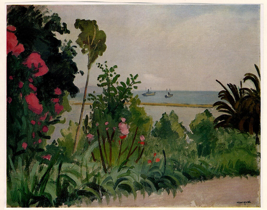 Anonimo , Marquet, Albert - sec. XIX - Paysage au borde de la mer - algérie , fronte