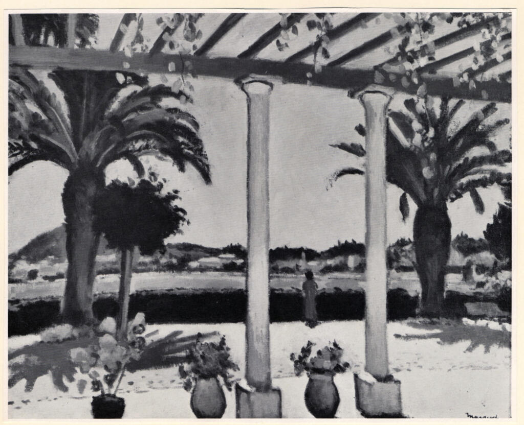 Anonimo , Marquet, Albert - sec. XX - La Terrasse à Porquerolles , fronte