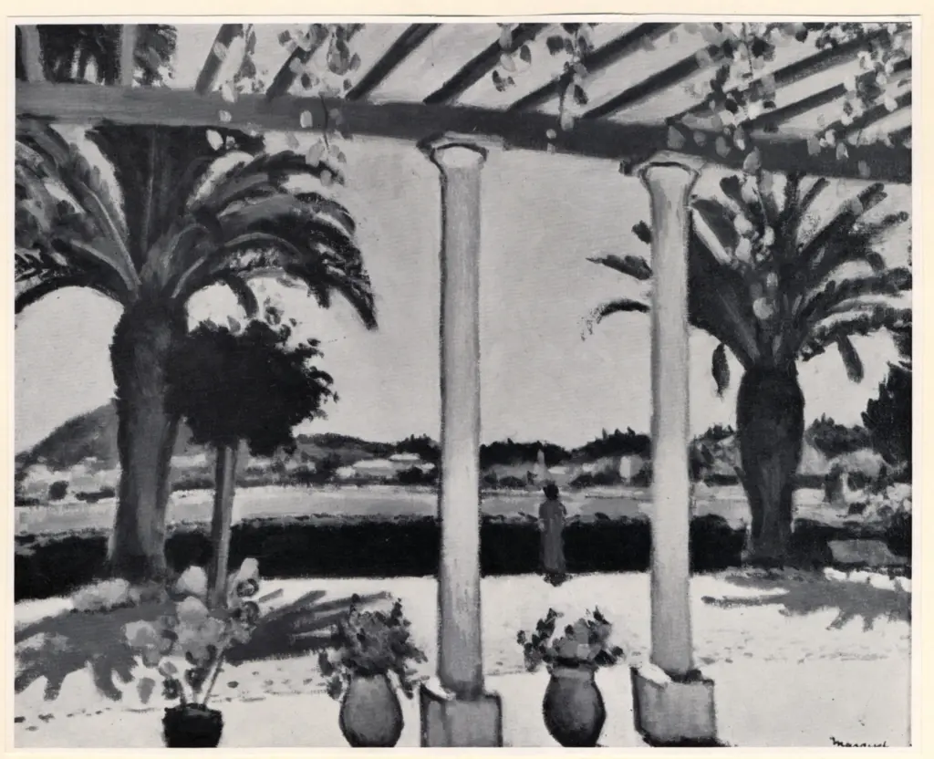 Anonimo , Marquet, Albert - sec. XX - La Terrasse &agrave; Porquerolles , fronte