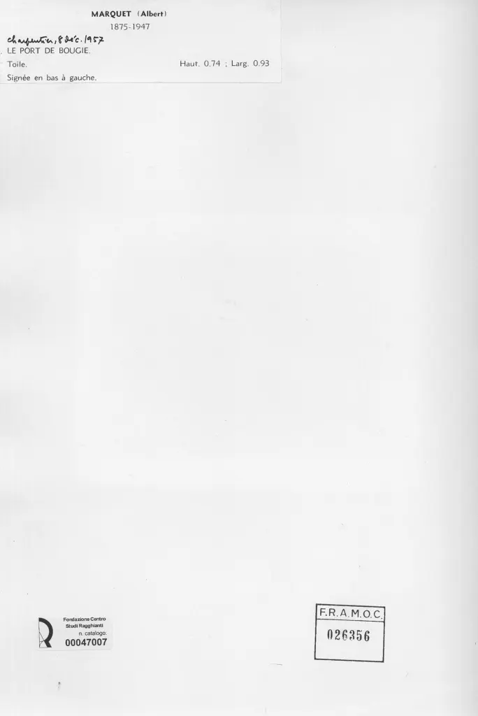 Anonimo , Marquet, Albert - sec. XX - Le port de Bougie , retro