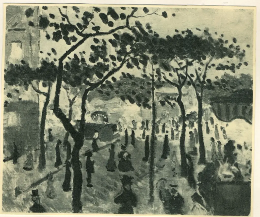 Anonimo , Marquet, Albert - sec. XX - F&ecirc;te aux buttes-chaumont , fronte