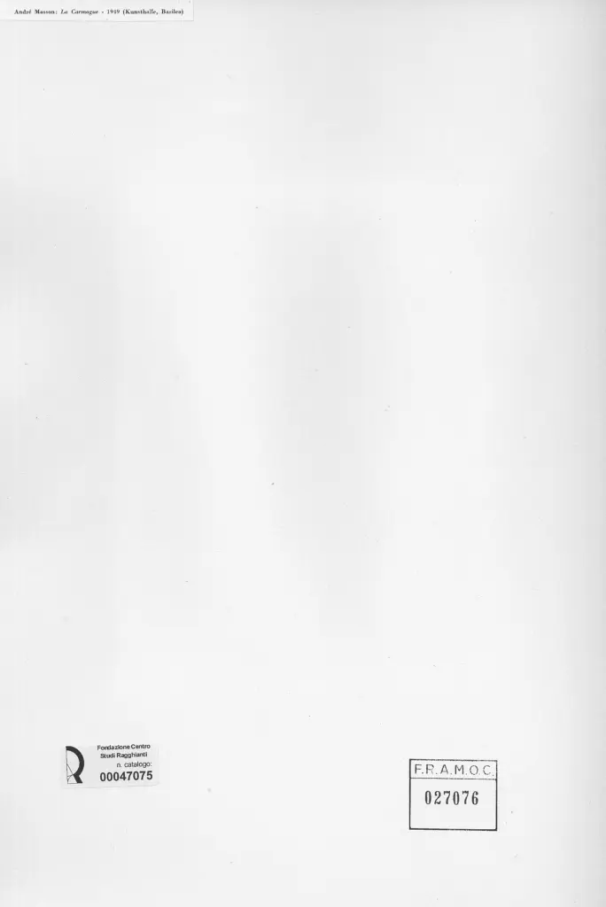 Anonimo , Masson, Andr&eacute; - sec. XX , retro