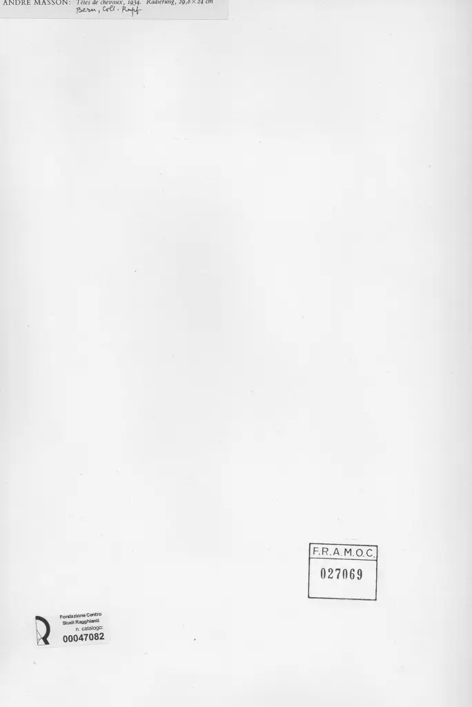 Anonimo , Masson, Andr&eacute; - sec. XX , retro