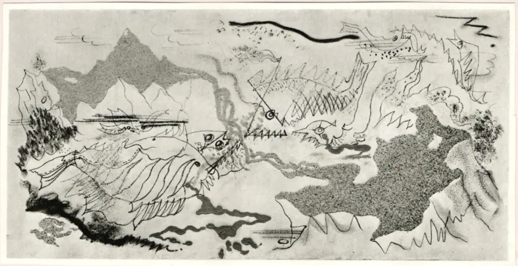 Anonimo , Masson, Andr&eacute; - sec. XX - Battle of Fisher , fronte