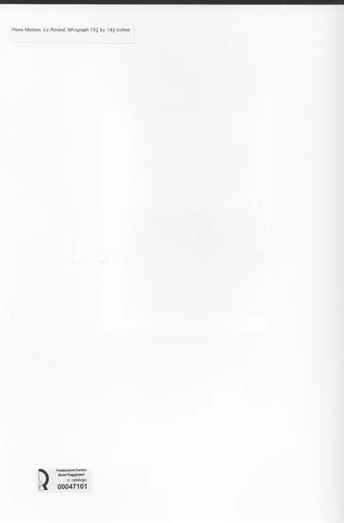 Anonimo , Matisse, Pierre - sec. XX - Le Renard , retro