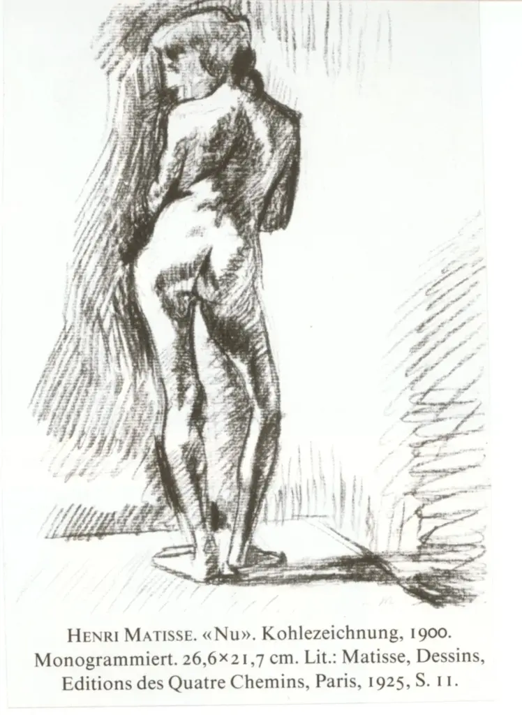 Anonimo , Matisse, Henri - sec. XX - Nudo , fronte