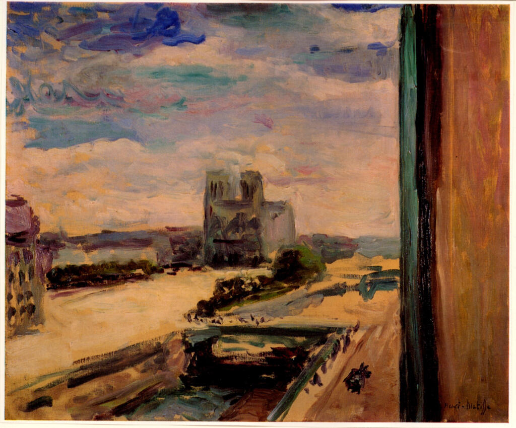 Anonimo , Matisse, Henri - sec. XX - Notre-Dame vista dalla finestra del pittore , fronte
