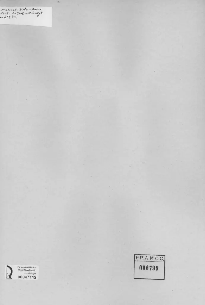 Anonimo , Matisse, Henri - sec. XX - Notre-Dame , retro