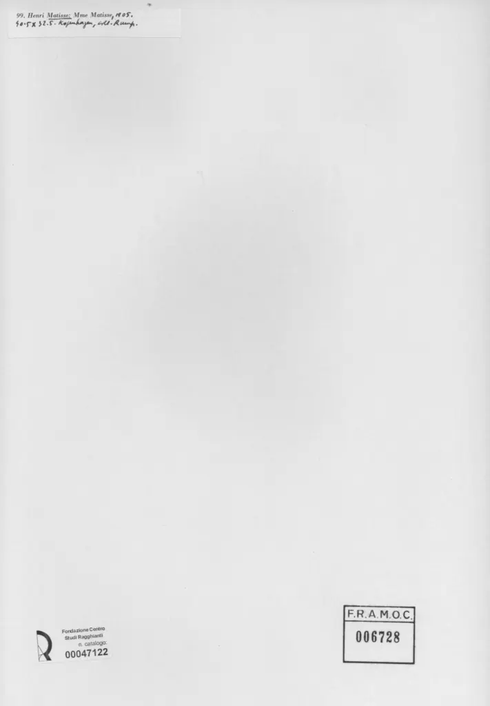 Anonimo , Matisse, Henri - sec. XX , retro