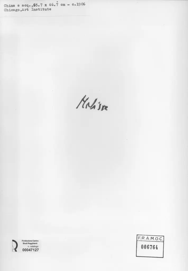 Anonimo , Matisse, Henri - sec. XX , retro