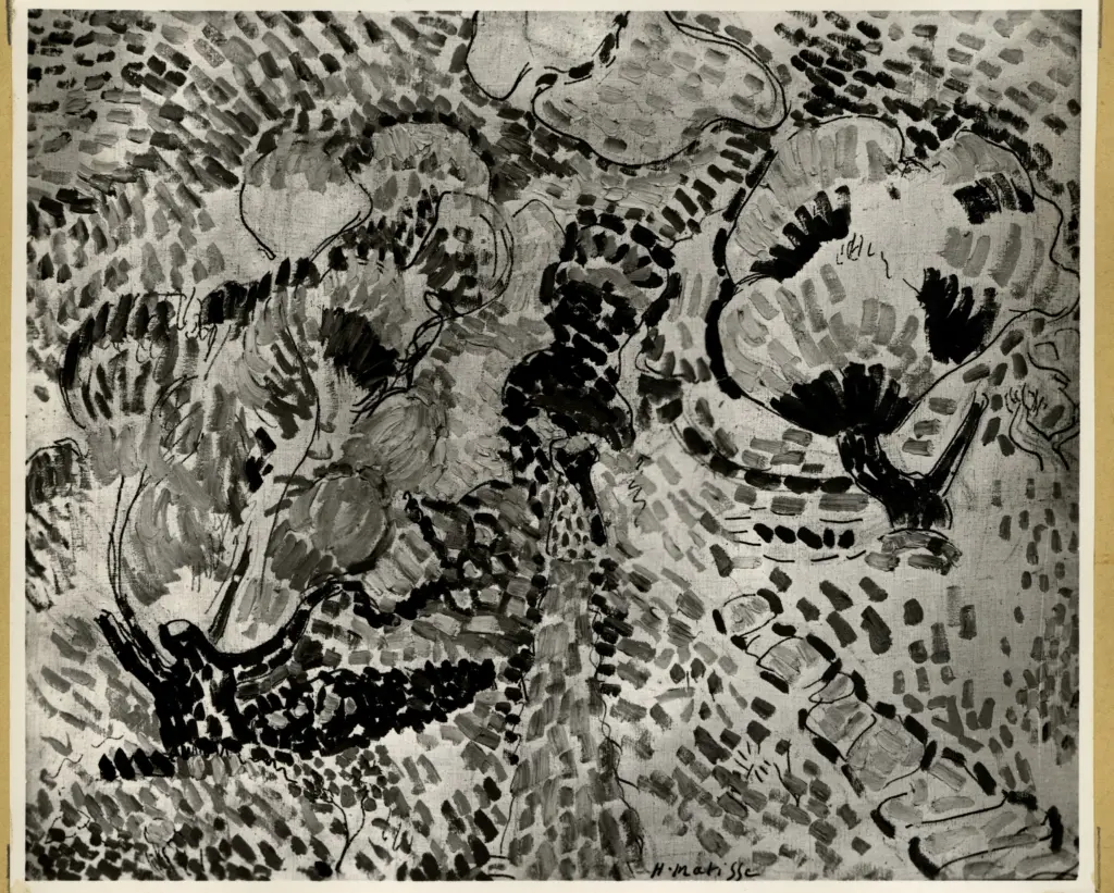 Anonimo , Matisse, Henri - sec. XX - Oliveti a Collioure , fronte