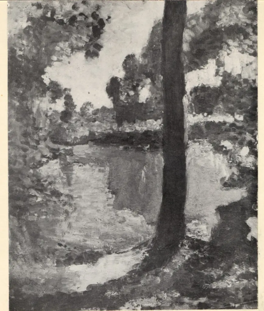 Anonimo , Matisse, Henri - sec. XX - Fogliame al bordo dell'acqua , fronte