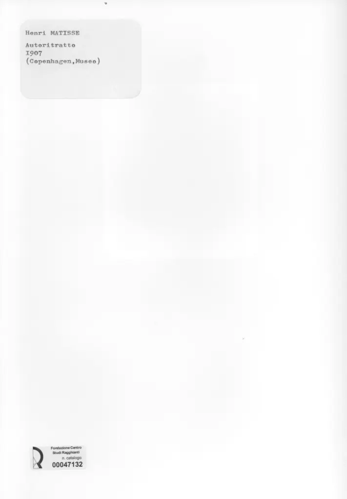 Anonimo , Matisse, Henri - sec. XX , retro