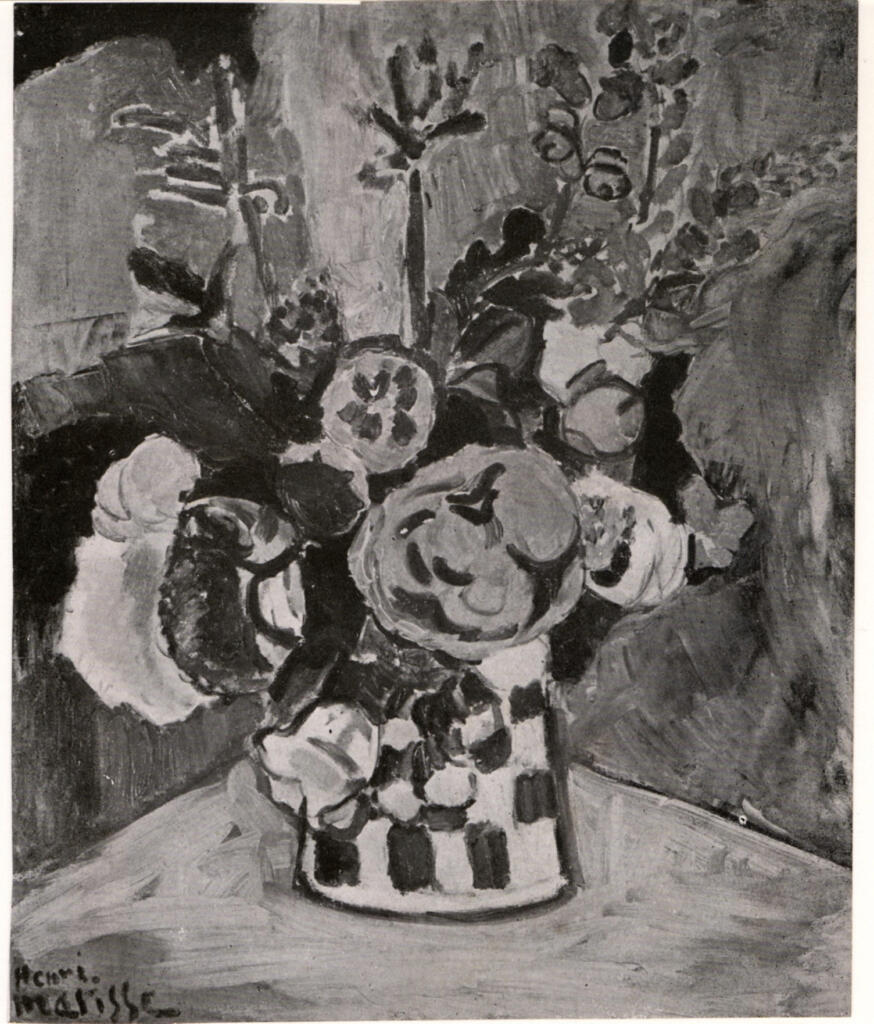 Anonimo , Matisse, Henri - sec. XX - Vaso di fiori , fronte