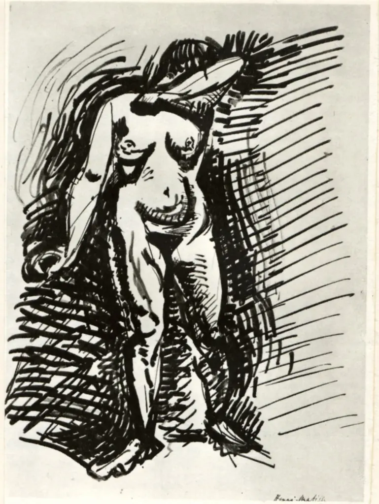 Anonimo , Matisse, Henri - sec. XX - Studio Di Figura , fronte