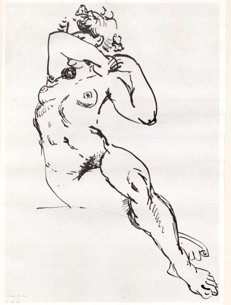 Anonimo , Matisse, Henri - sec. XX - Studio di nudo femminile , fronte