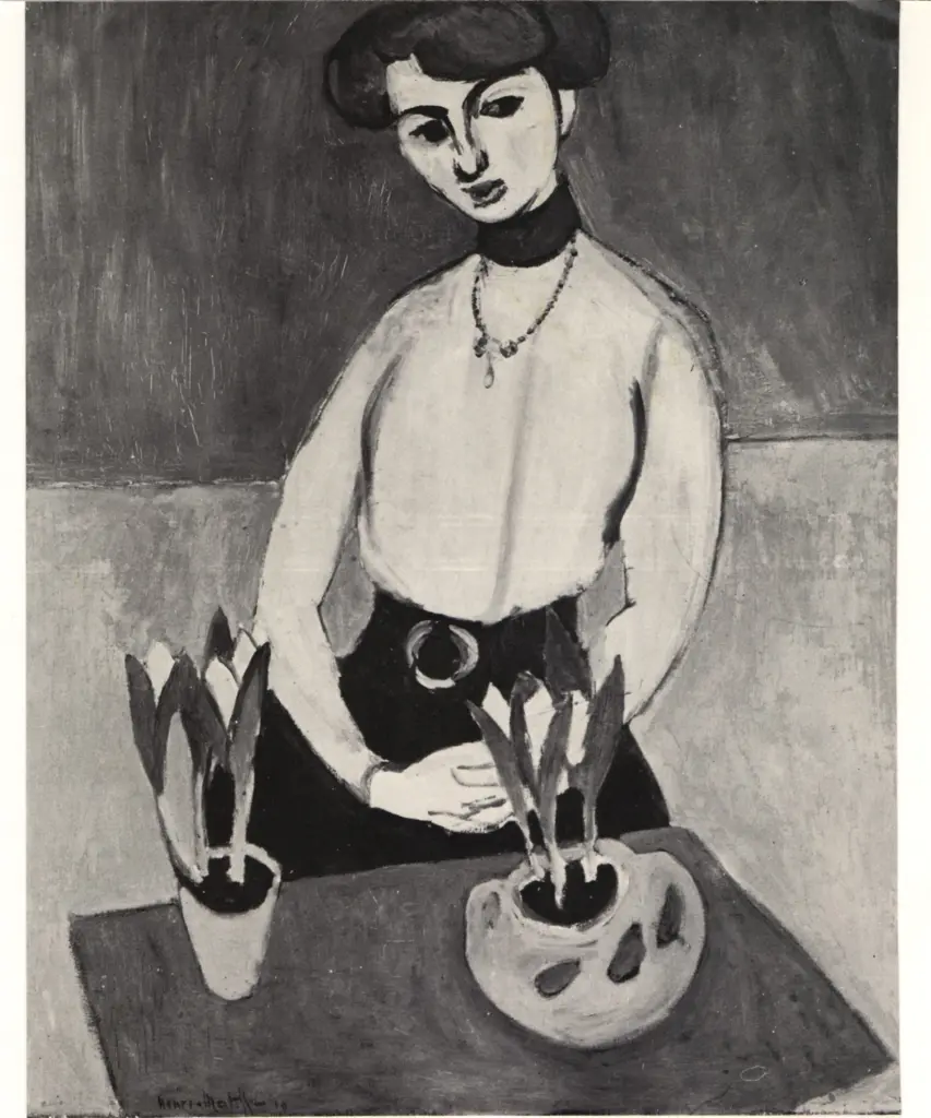 Anonimo , Matisse, Henri - sec. XX - Giovane ragazza con i tulipani , fronte