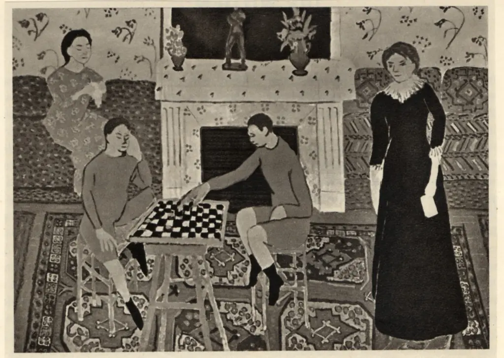 Anonimo , Matisse, Henri - sec. XX - La famiglia del pittore , fronte