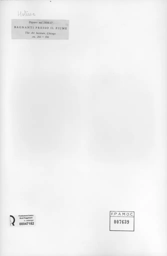 Anonimo , Matisse, Henri - sec. XX , retro