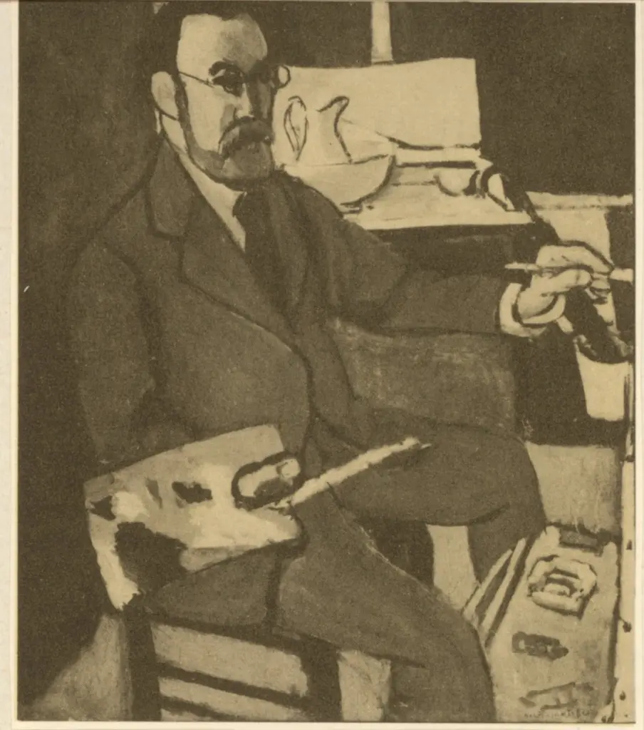 Anonimo , Matisse, Henri - sec. XX - Autoritratto , fronte