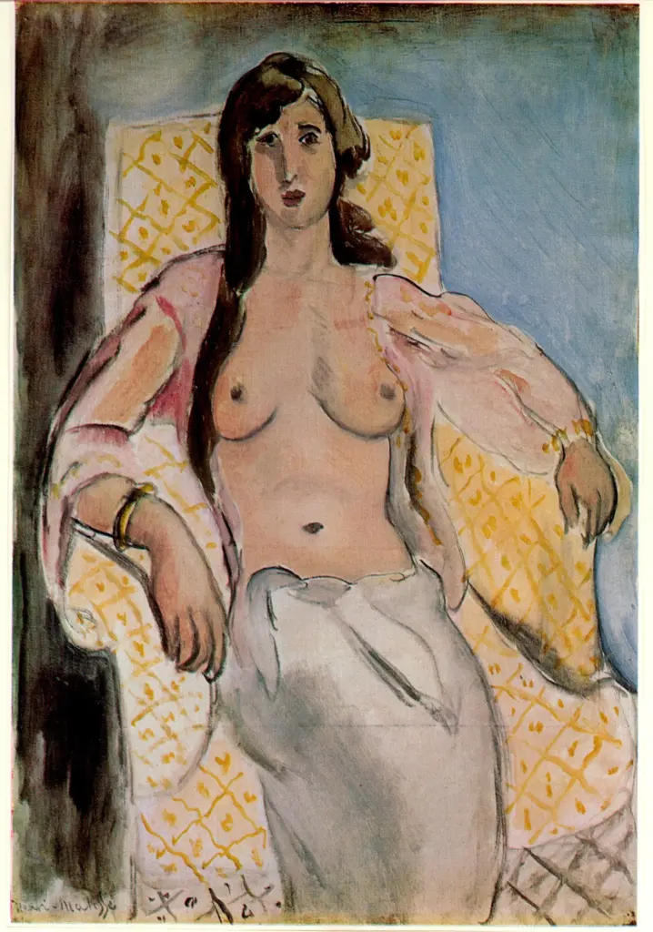 Anonimo , Matisse, Henri - sec. XX - Donna in poltrona , fronte