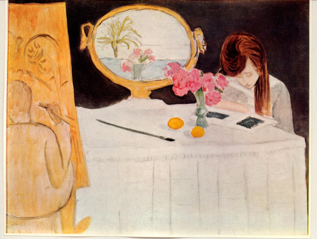 Anonimo , Matisse, Henri - sec. XX - La lezione di pittura , fronte