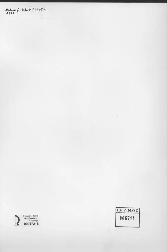 Anonimo , Matisse, Henri - sec. XX - Donna sdraiata sul divano , retro