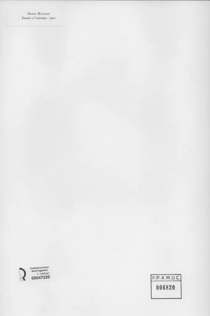 Anonimo , Matisse, Henri - sec. XX - Donna con la gonna marrone , retro