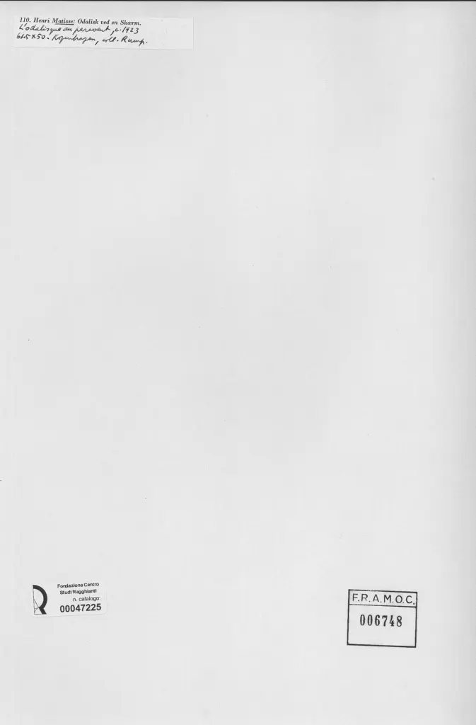 Anonimo , Matisse, Henri - sec. XX , retro