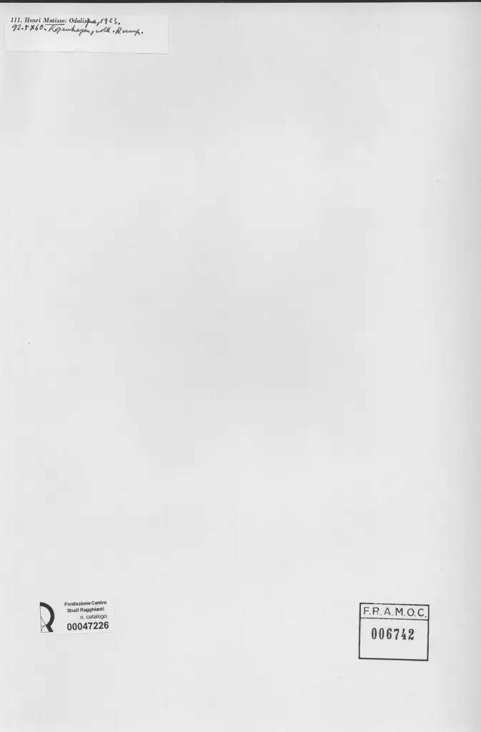 Anonimo , Matisse, Henri - sec. XX , retro