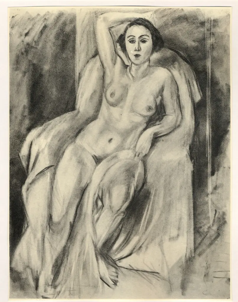 Anonimo , Matisse, Henri - sec. XX - Nudo di donna , fronte