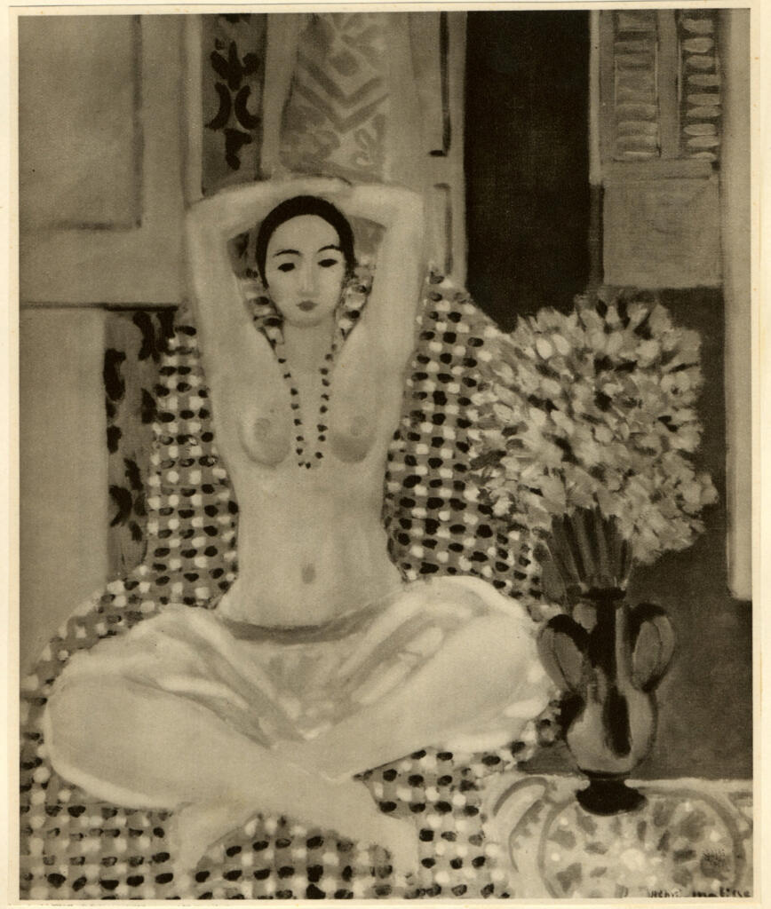 Anonimo , Matisse, Henri - sec. XX - L'Odalisque au collier , fronte